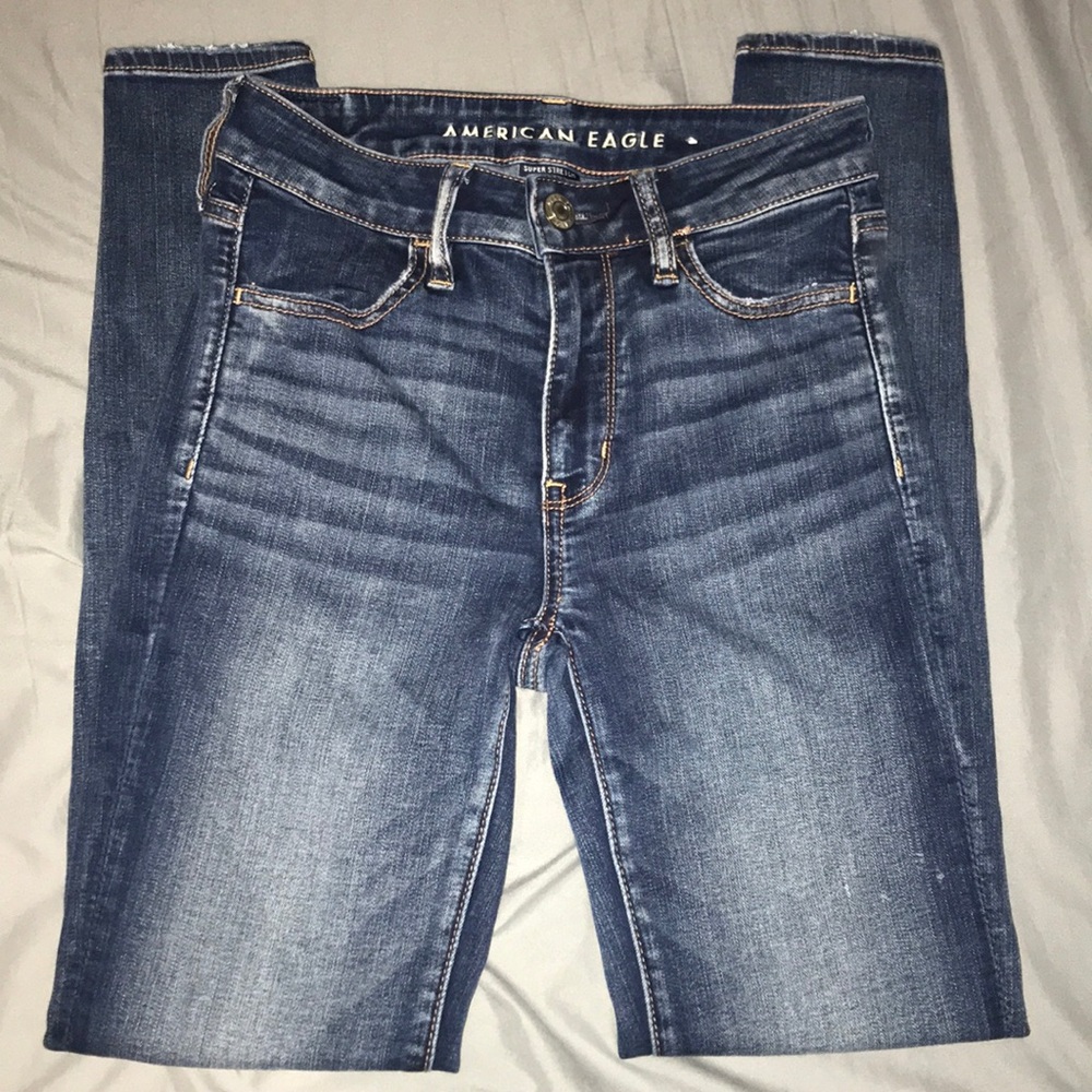American Eagle Dark Wash High Rise Jegging